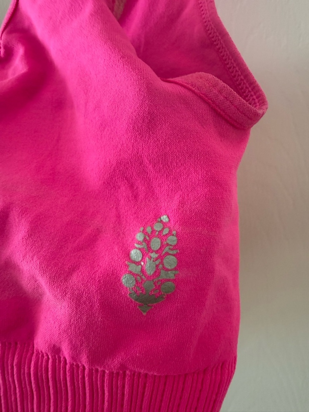 Hot Pink Free People Sports Bra - Picture 2 of 4